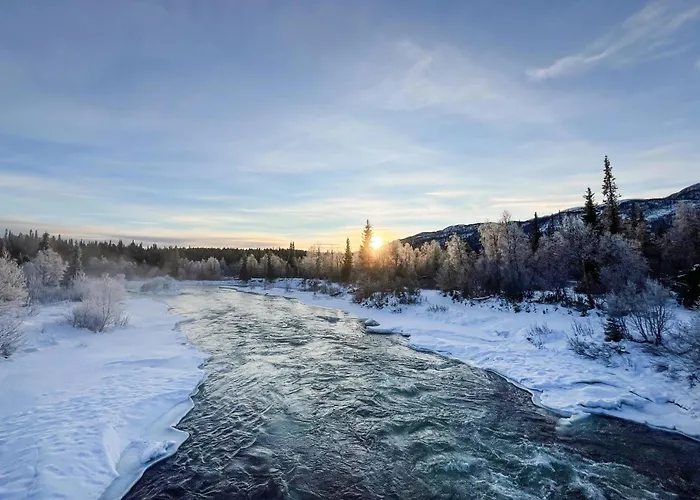 Moderne Midt I Skibakken Ferienhaus Ryfoss